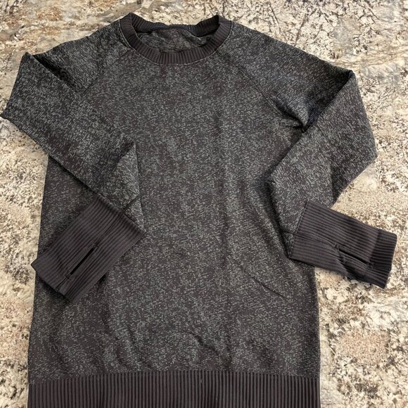 Lululemon Long Sleeve Sweater Black/Grey - Size S - Picture 3 of 4
